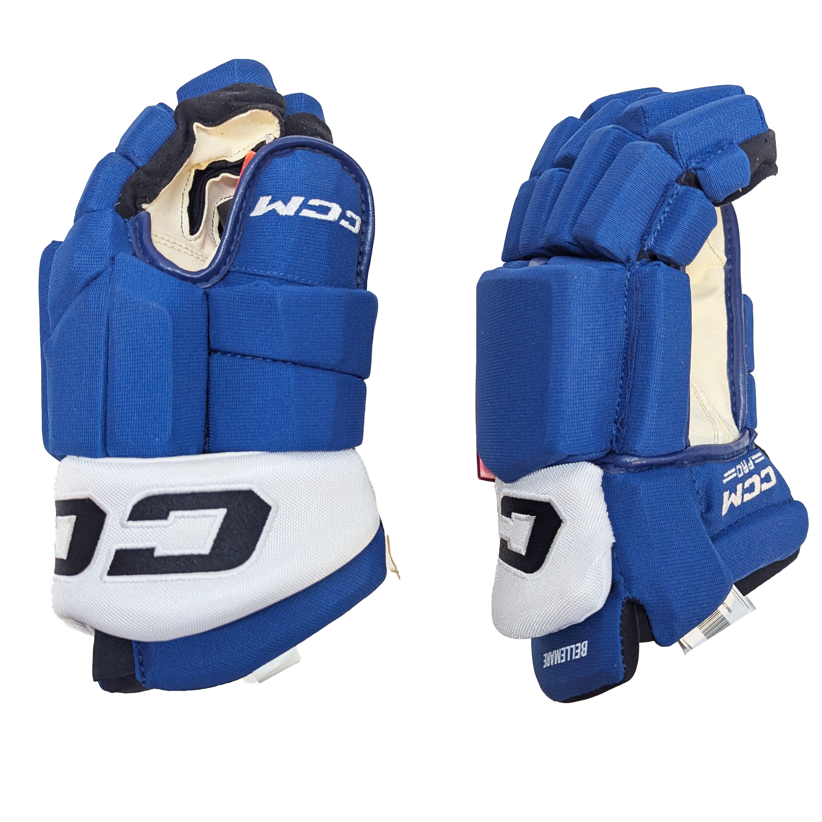 CCM HGTKPP - NHL Pro Stock Glove - Pierre-Édouard Bellemare (Blue/White)